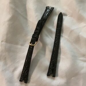 Vintage genuine leather watch strap